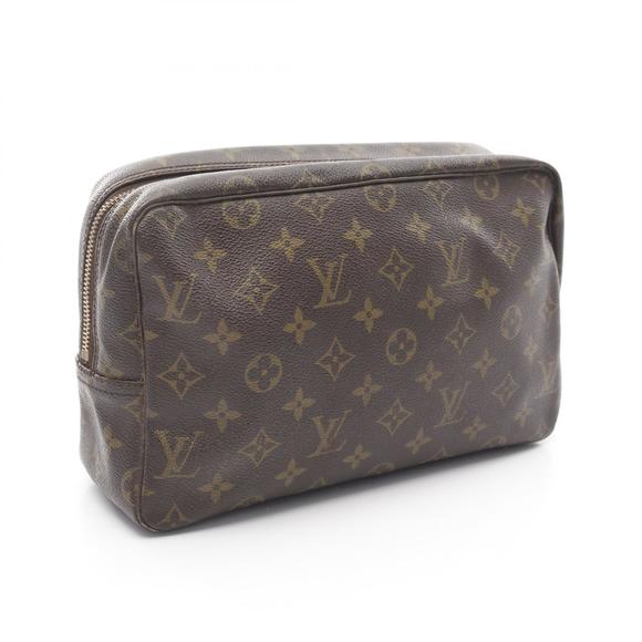 Louis Vuitton Brown Bag Pouch Monogram Toilette Canvas Truss - Picture 1 of 8